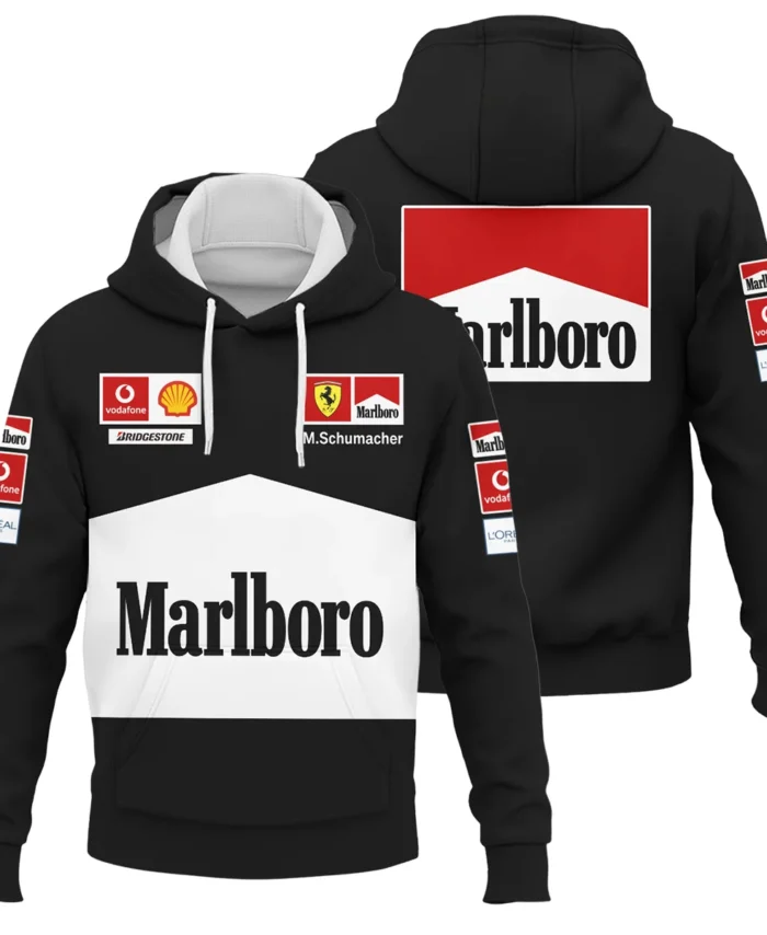 2004 Black Version Michael Schumacher Race Suit Ferrari F1 Hoodie BLVAMC020925A11HD