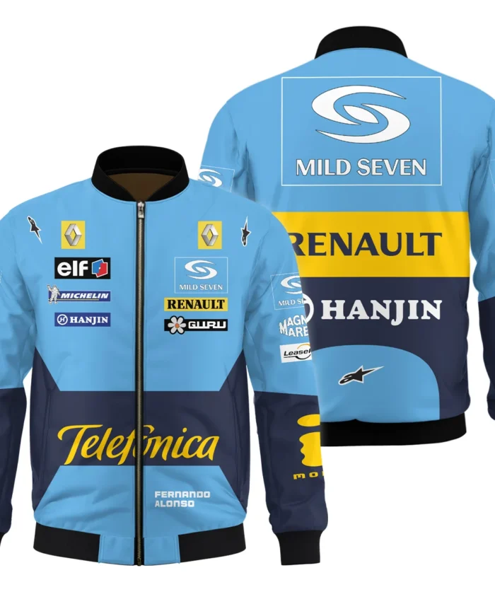 2004 Fernando Alonso Racing Suit Renault F1 Bomber BLVAFA030925A6BB