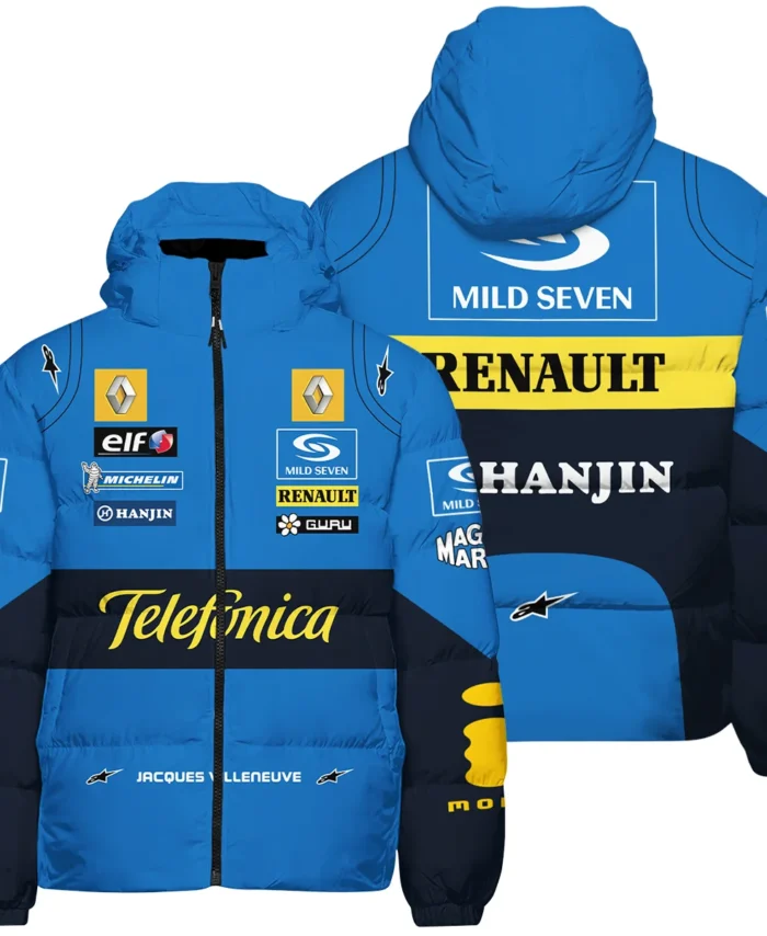 2004 Jacques Villeneuve Racing Suit Renault F1 Down & Puffer Jackets BLJV10825A6HCJ