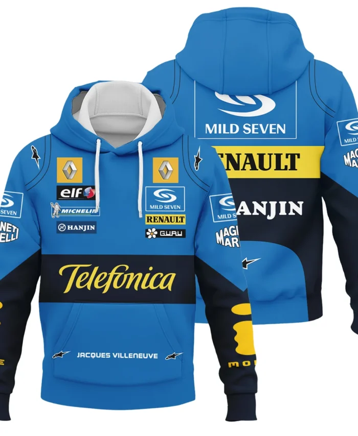 2004 Jacques Villeneuve Racing Suit Renault F1 Hoodie BLJV10825A6HD