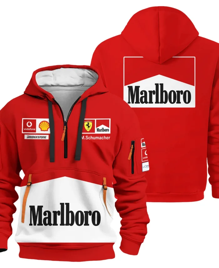 2004 WDC Michael Schumacher Race Suit Ferrari F1 Hoodie Half Zip BLVAMC020925A12HDF