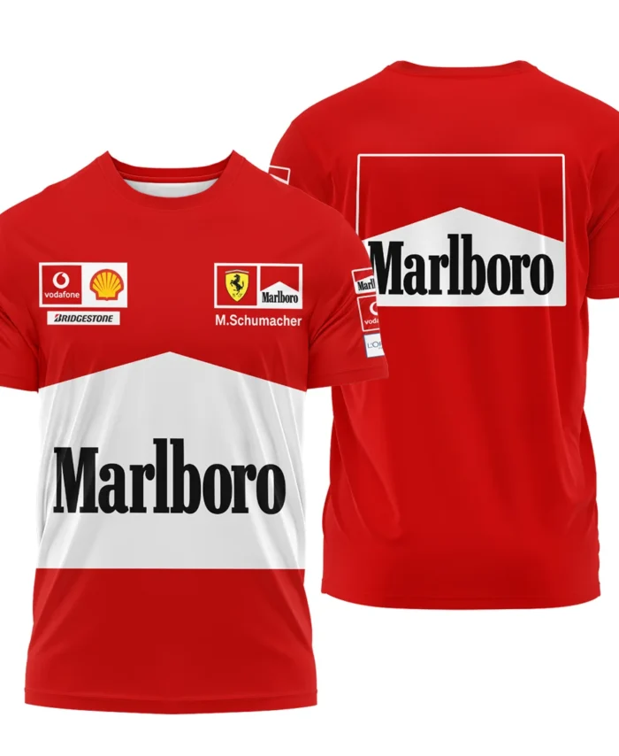 2004 WDC Michael Schumacher Race Suit Ferrari F1 T-Shirt BLVAMC020925A12TS