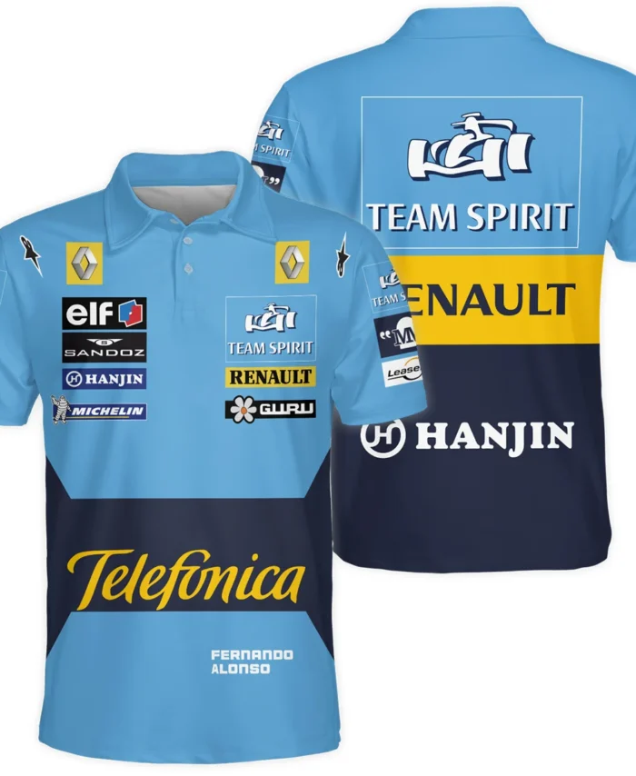 2005 Fernando Alonso Racing Suit Renault F1 Polo Shirt BLVAFA030925A5PL