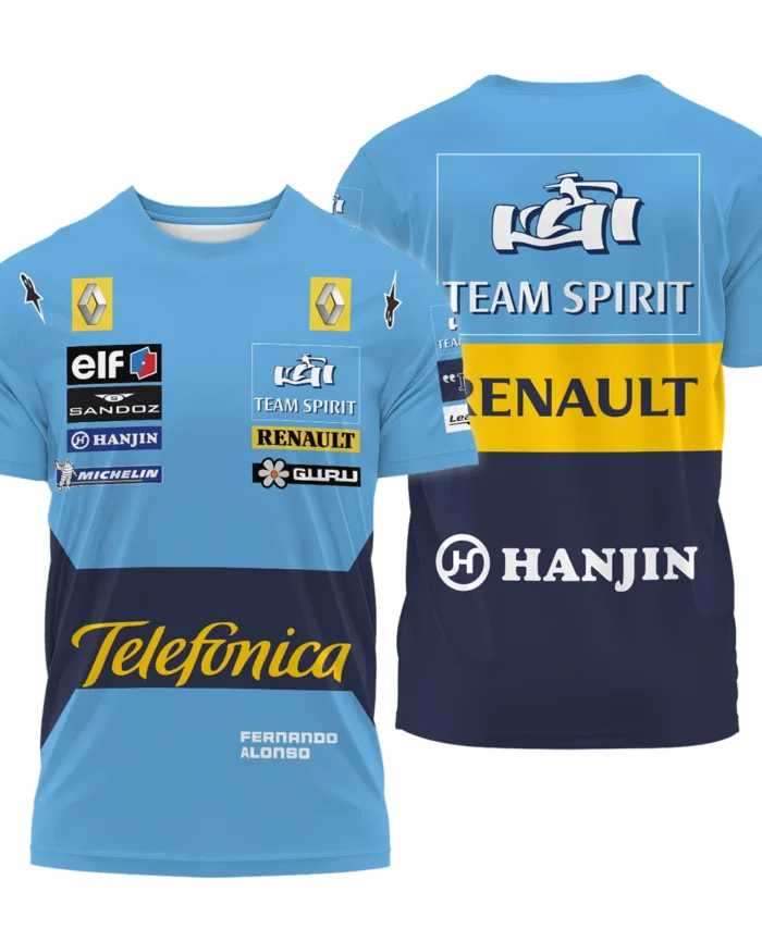 2005 Fernando Alonso Racing Suit Renault F1 T-Shirt BLVAFA030925A5TS
