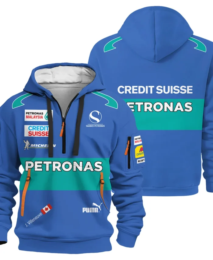 2005 Jacques Villeneuve Racing Suit F1 Hoodie Half Zip BLJV10825A7HDF