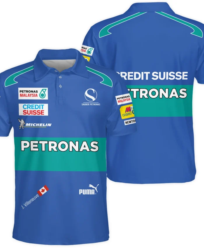 2005 Jacques Villeneuve Racing Suit F1 Polo Shirt BLJV10825A7PL