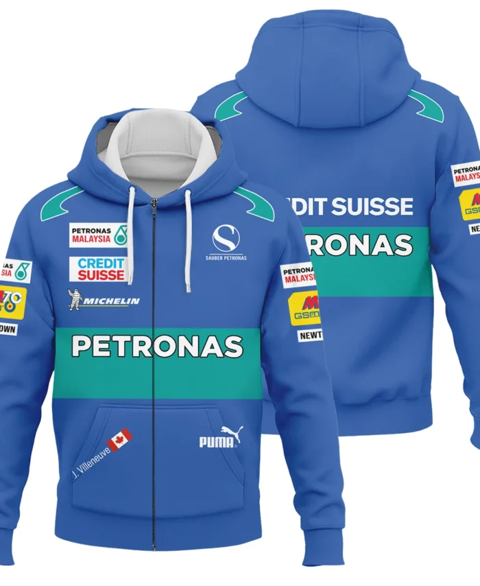 2005 Jacques Villeneuve Racing Suit F1 Zipper Hoodie BLJV10825A7ZHD