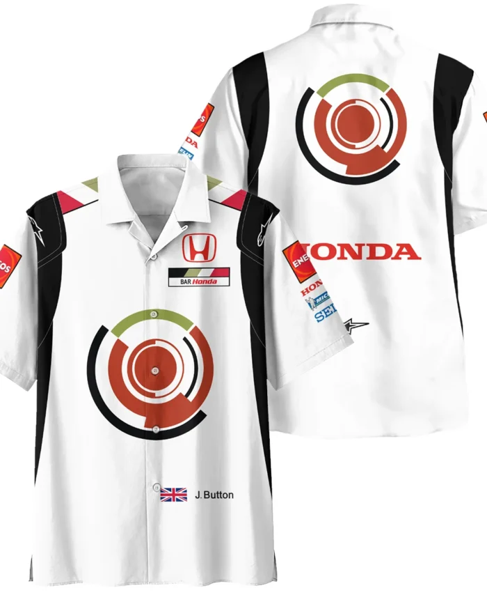 2005 Jenson Button Racing Suit BAR Honda F1 Hawaiian Shirt BLVAJB010925A4HW