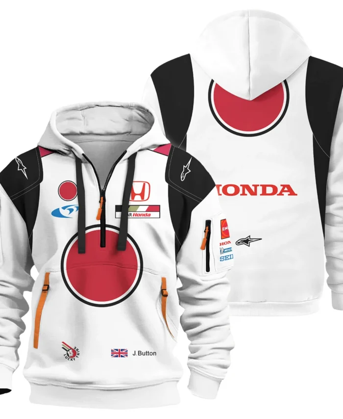 2005 Jenson Button Racing Suit BAR Honda F1 Hoodie Half Zip BLVAJB010925A3HDF