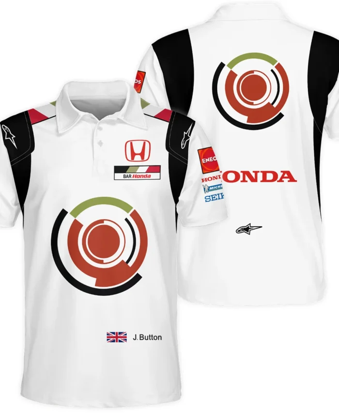 2005 Jenson Button Racing Suit BAR Honda F1 Polo Shirt BLVAJB010925A4PL