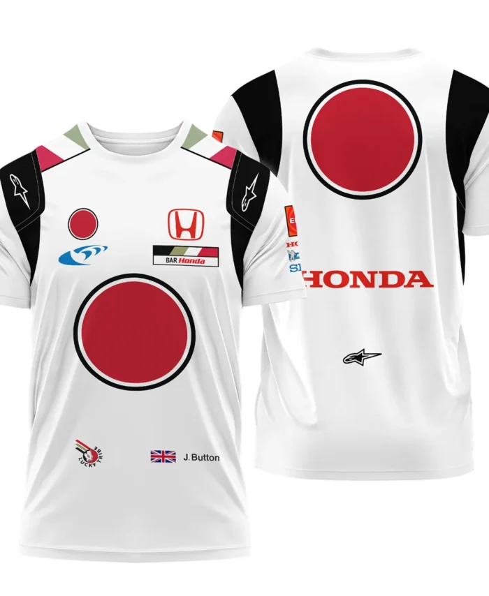 2005 Jenson Button Racing Suit BAR Honda F1 T-Shirt BLVAJB010925A3TS