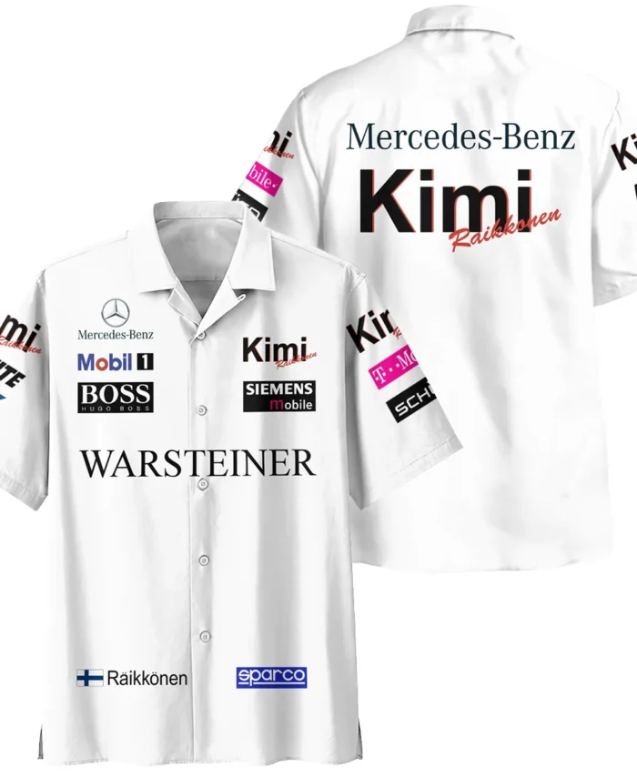 2005 Kimi Raikkonen Racing Suit McLaren F1 Hawaiian Shirt BLVAKR191125A3HW