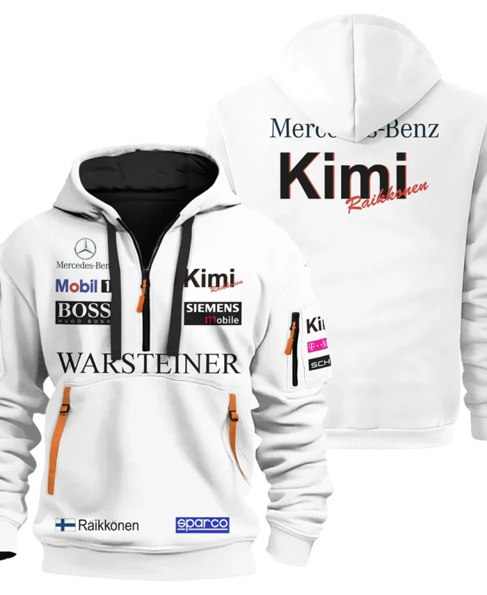 2005 Kimi Raikkonen Racing Suit McLaren F1 Hoodie Half Zip BLVAKR191125A3HDF
