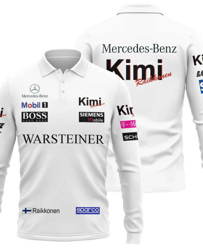 2005 Kimi Raikkonen Racing Suit McLaren F1 Long Polo Shirt BLVAKR191125A3LPL