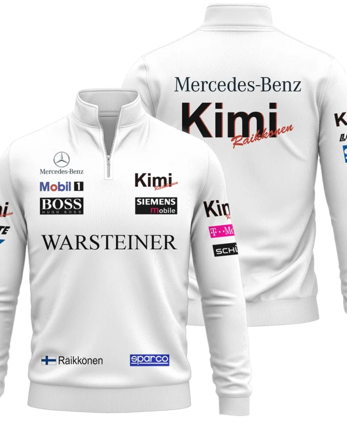 2005 Kimi Raikkonen Racing Suit McLaren F1 Quarter-Zip Sweatshirt BLVAKR191125A3QZS
