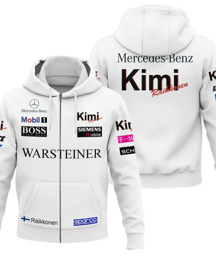 2005 Kimi Raikkonen Racing Suit McLaren F1 Zipper Hoodie BLVAKR191125A3ZHD