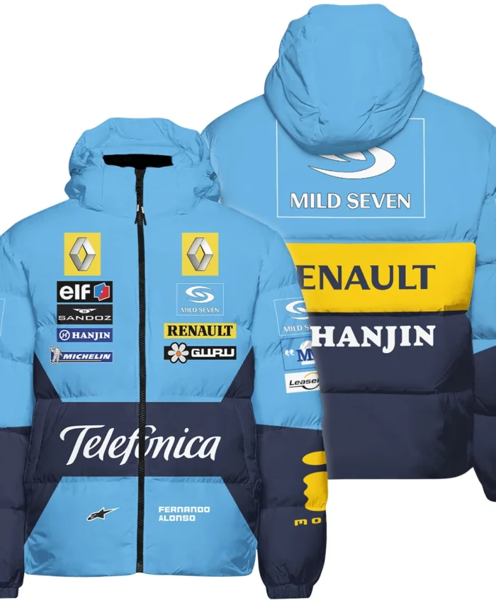 2006 Fernando Alonso Racing Suit Renault F1 Down & Puffer Jackets BLVAFA030925A4HCJ