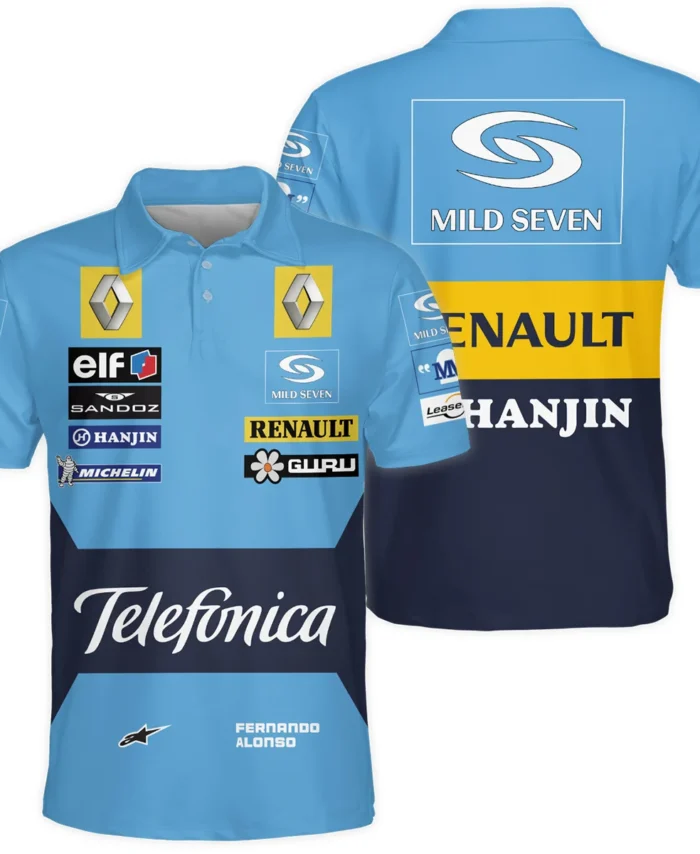 2006 Fernando Alonso Racing Suit Renault F1 Polo Shirt BLVAFA030925A4PL