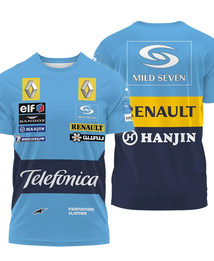 2006 Fernando Alonso Racing Suit Renault F1 T-Shirt BLVAFA030925A4TS