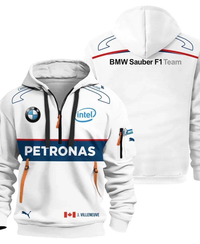 2006 Jacques Villeneuve Racing Suit F1 Hoodie Half Zip BLJV10825A8HDF