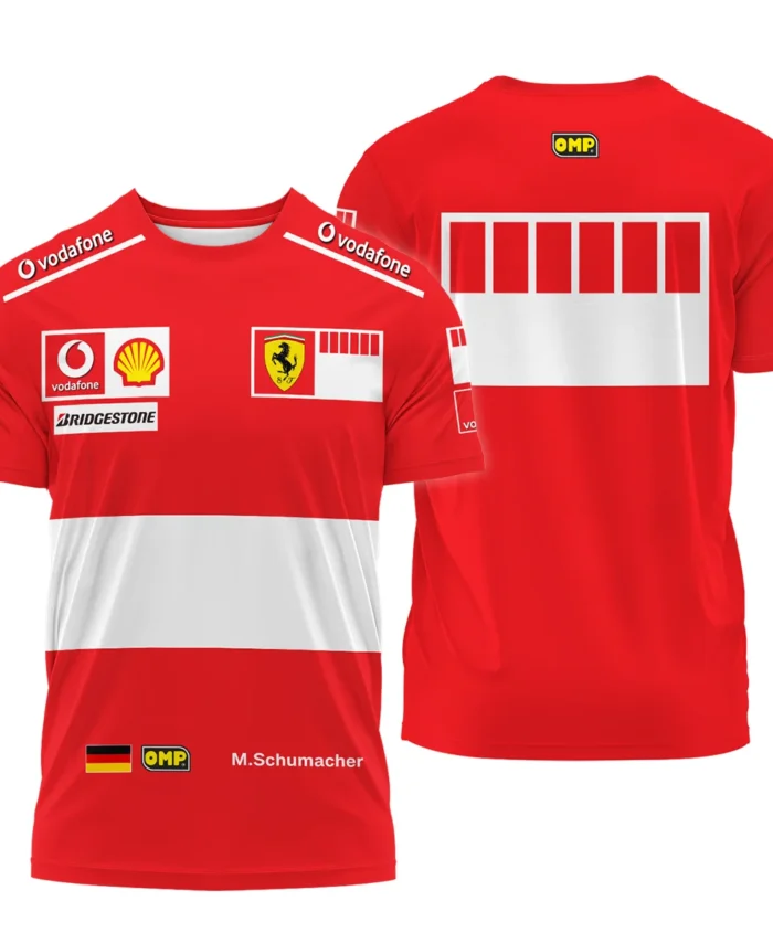 2006 Michael Schumacher Race Suit Ferrari F1 T-Shirt BLVAMC020925A6TS