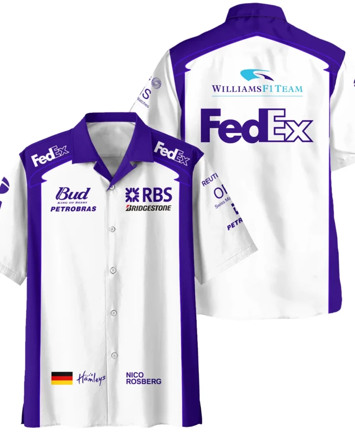 2006 Nico Rosberg Racing Suit Williams F1 Hawaiian Shirt BLVANR281125A2HW