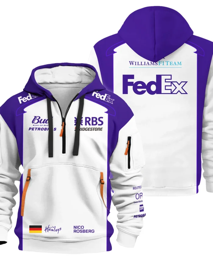 2006 Nico Rosberg Racing Suit Williams F1 Hoodie Half Zip BLVANR281125A2HDF