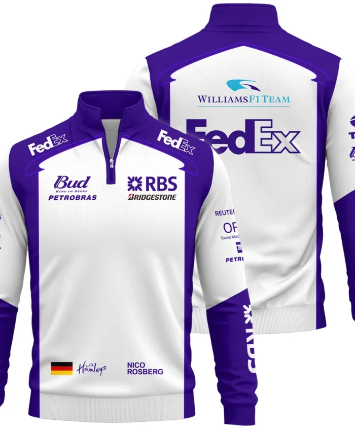 2006 Nico Rosberg Racing Suit Williams F1 Quarter-Zip Sweatshirt BLVANR281125A2QZS