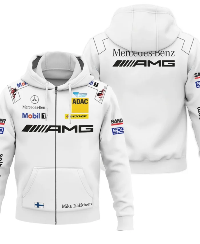 2007 Mika Hakkinen Racing Suit Mercedes Zipper Hoodie BLVAMH271025A5ZHD
