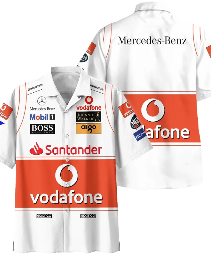 2008 Lewis Hamilton Racing Suit McLaren F1 Hawaiian Shirt BLVALH260825A9HW