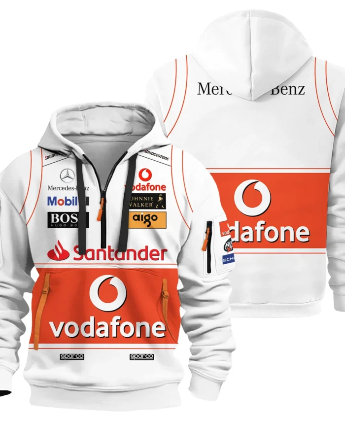 2008 Lewis Hamilton Racing Suit McLaren F1 Hoodie Half Zip BLVALH260825A9HDF