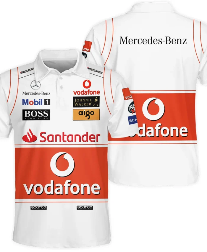 2008 Lewis Hamilton Racing Suit McLaren F1 Polo Shirt BLVALH260825A9PL