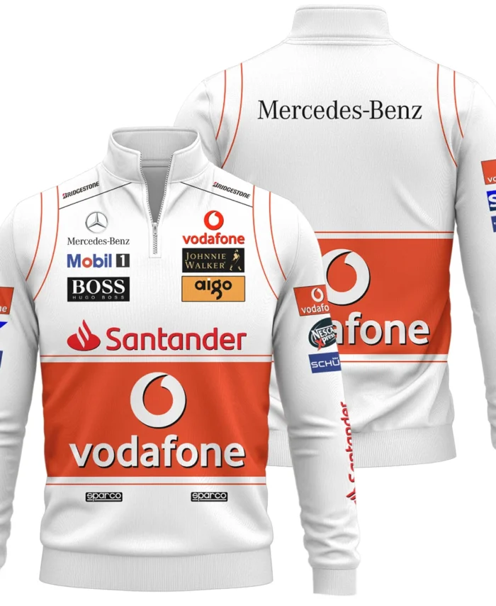 2008 Lewis Hamilton Racing Suit McLaren F1 Quarter-Zip Sweatshirt BLVALH260825A9QZS