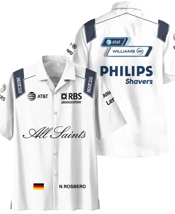 2008 Nico Rosberg Racing Suit Williams F1 Hawaiian Shirt BLVANR281125A3HW