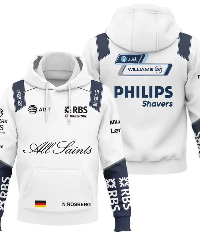 2008 Nico Rosberg Racing Suit Williams F1 Hoodie BLVANR281125A3HD