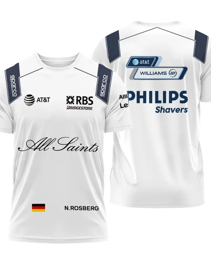 2008 Nico Rosberg Racing Suit Williams F1 T-Shirt BLVANR281125A3TS