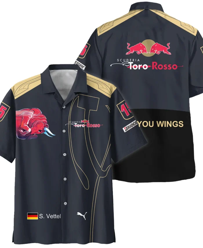 2008 Sebastian Vettel Racing Suit Toro Rosso F1 Hawaiian Shirt BLVASV110925A9HW