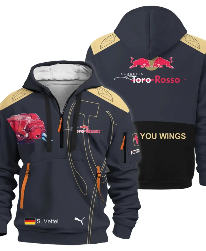 2008 Sebastian Vettel Racing Suit Toro Rosso F1 Hoodie Half Zip BLVASV110925A9HDF