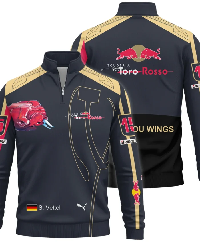 2008 Sebastian Vettel Racing Suit Toro Rosso F1 Quarter-Zip Sweatshirt BLVASV110925A9QZS