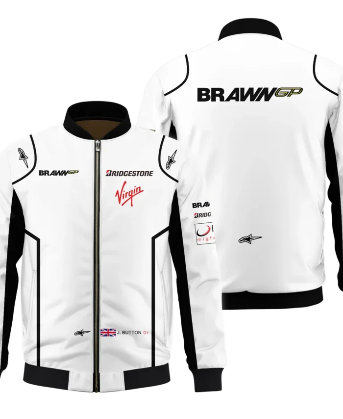 2009 Jenson Button Racing Suit Brawn GP F1 Bomber BLVAJB010925A5BB
