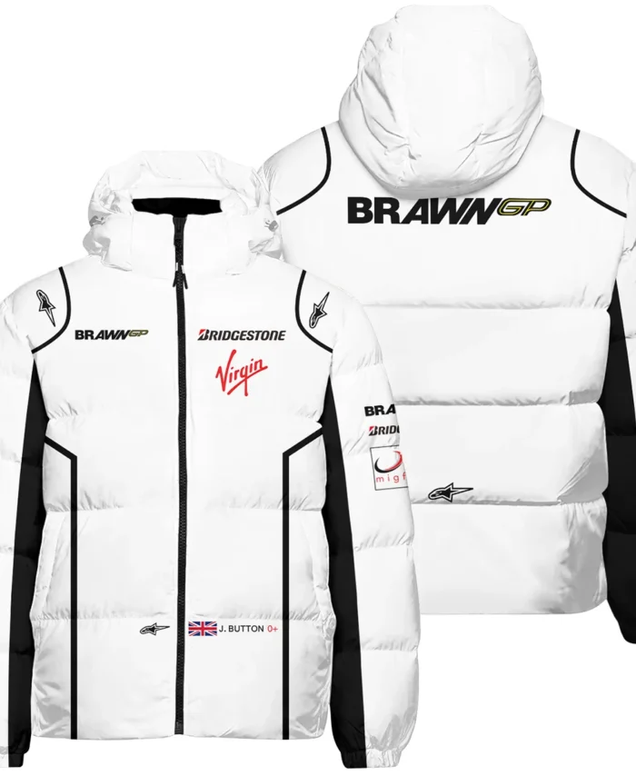 2009 Jenson Button Racing Suit Brawn GP F1 Down & Puffer Jackets BLVAJB010925A5HCJ