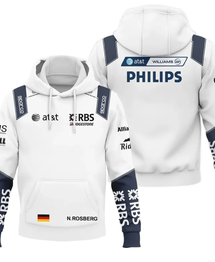 2009 Nico Rosberg Racing Suit Williams F1 Hoodie BLVANR281125A4HD