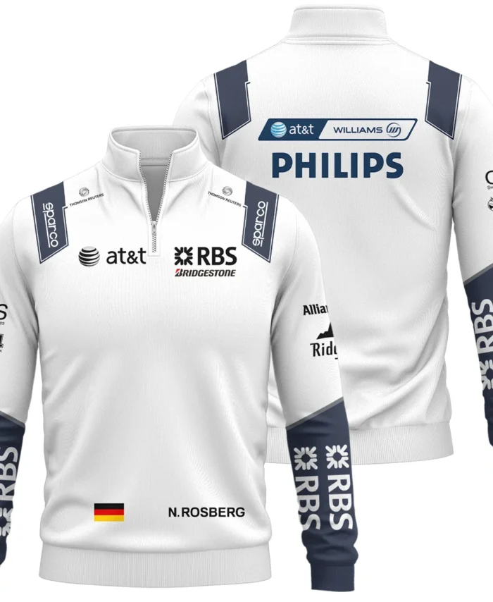 2009 Nico Rosberg Racing Suit Williams F1 Quarter-Zip Sweatshirt BLVANR281125A4QZS