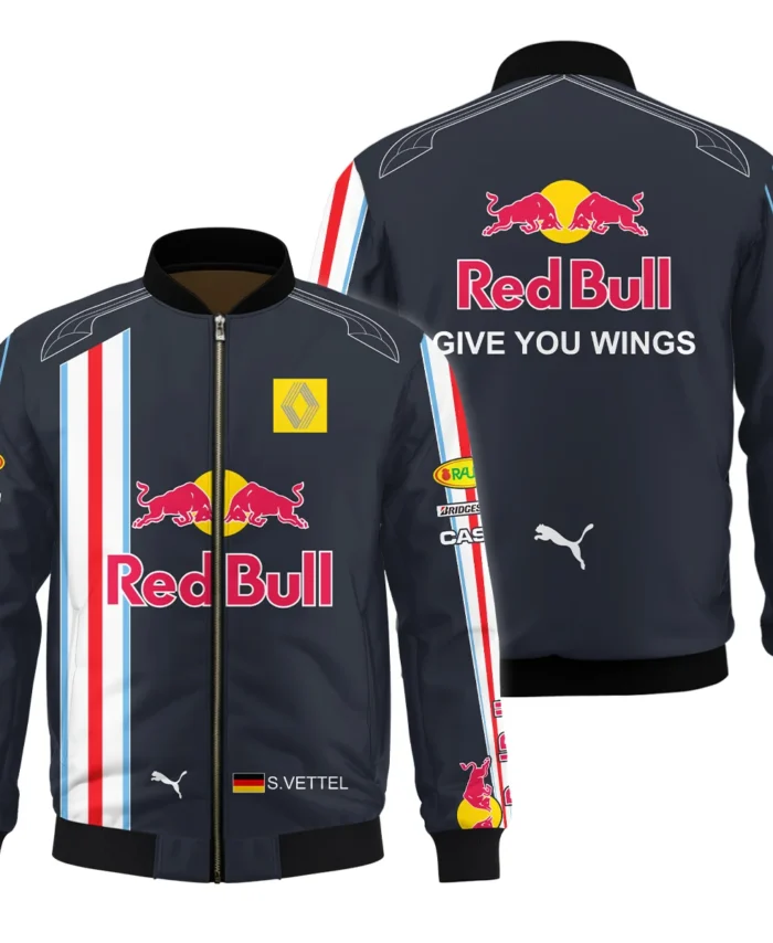 2009 Sebastian Vettel Racing Suit Red Bull Racing F1 Bomber BLVASV110925A8BB