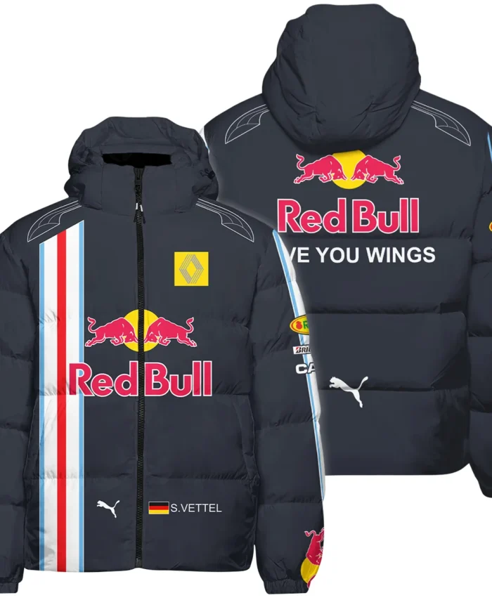2009 Sebastian Vettel Racing Suit Red Bull Racing F1 Down & Puffer Jackets BLVASV110925A8HCJ