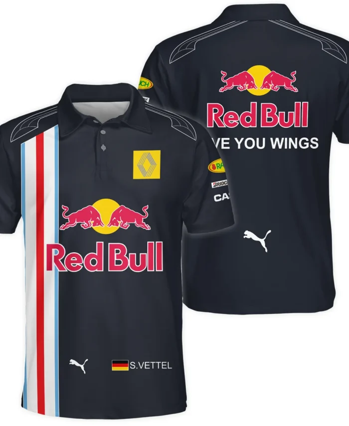 2009 Sebastian Vettel Racing Suit Red Bull Racing F1 Polo Shirt BLVASV110925A8PL
