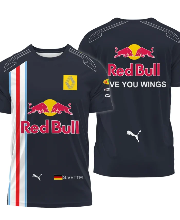 2009 Sebastian Vettel Racing Suit Red Bull Racing F1 T-Shirt BLVASV110925A8TS