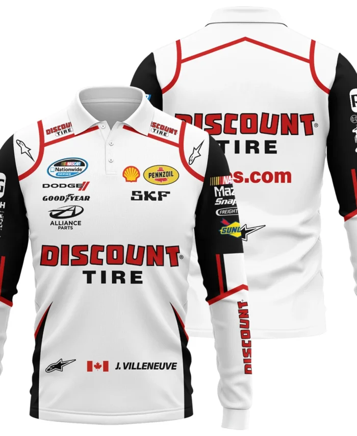 2011 Jacques Villeneuve Racing Suit F1 Long Polo Shirt BLJV10825A9LPL