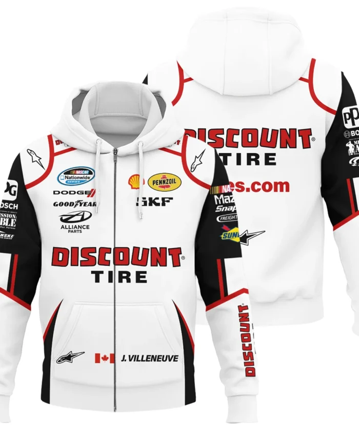 2011 Jacques Villeneuve Racing Suit F1 Zipper Hoodie BLJV10825A9ZHD