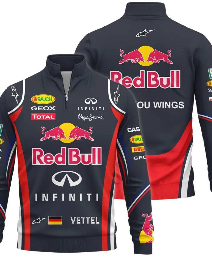 2011 Sebastian Vettel Racing Suit Red Bull Racing F1 Quarter-Zip Sweatshirt BLVASV110925A6QZS